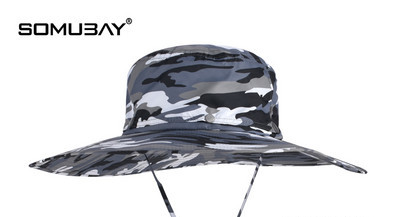 Лятна текстилна шапка с широка периферия за риболов