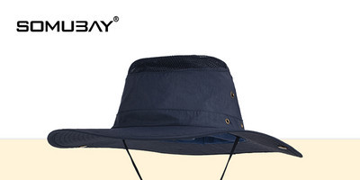 Мъжка слънцезащитна шапка - с връзки