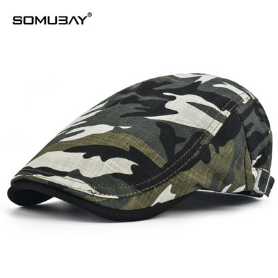 Мъжка регулируема шапка тип барета подходяща за ежедневието