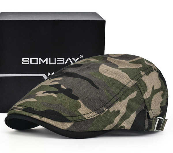 Мъжка регулируема шапка тип барета подходяща за ежедневието