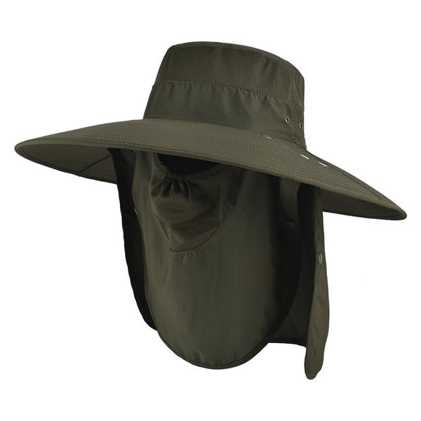 Мъжка шапка - с голяма периферия и маска за защита на цялото лице