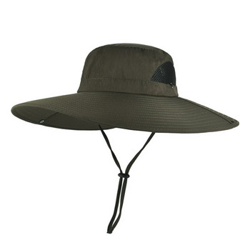 Καλοκαιρινό καπέλο ηλίου με φαρδύ γείσο 15 εκ
