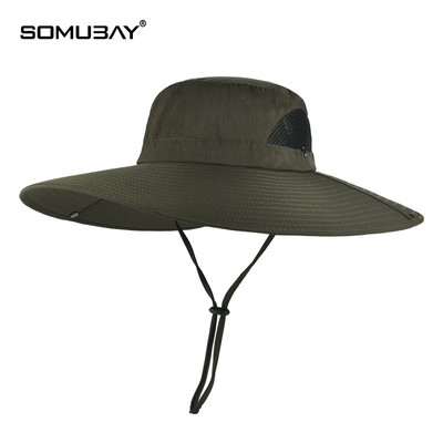 Лятна слънцезащитна шапка с широка 15см периферия