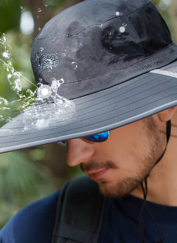 Мъжка шапка за риболов - с голяма периферия