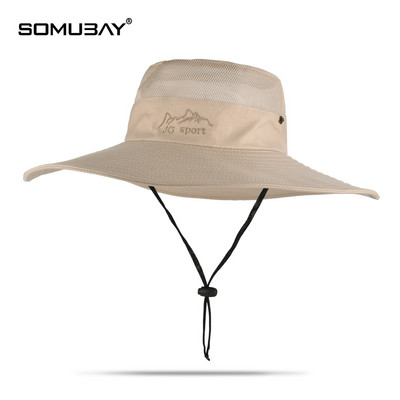 Текстилна шапка с широка 12 см периферия подходяща за риболов