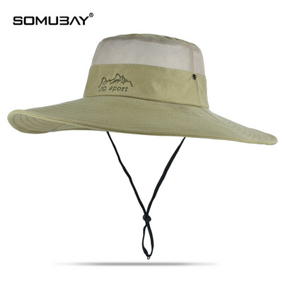 Текстилна шапка с широка 12 см периферия подходяща за риболов