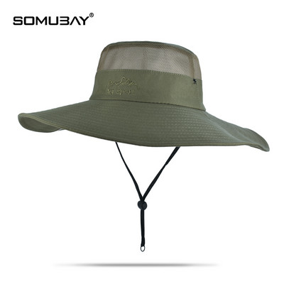 Текстилна шапка с широка 12 см периферия подходяща за риболов