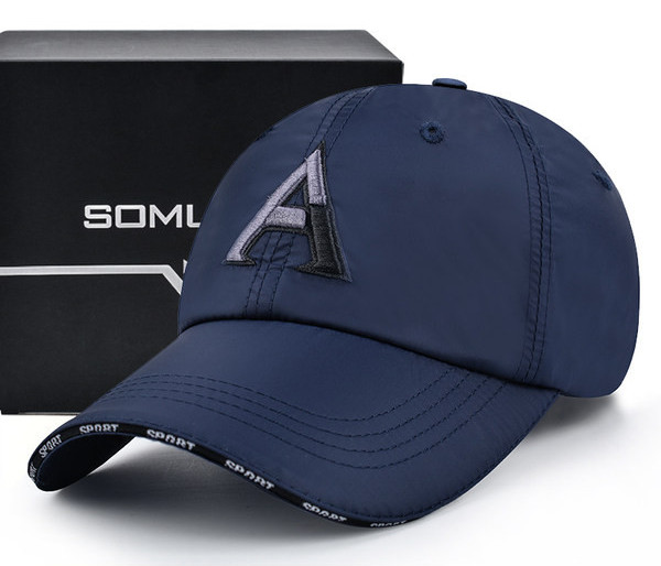 Мъжка регулируема бейзболна шапка с бродиран надпис 