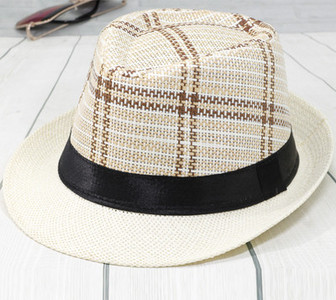 Лятна сламена шапка за мъже