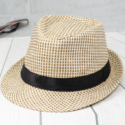Лятна сламена шапка за мъже