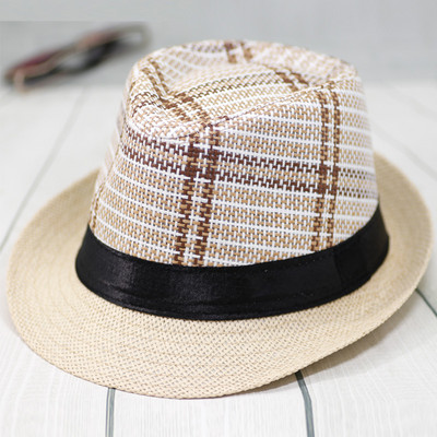 Лятна сламена шапка за мъже