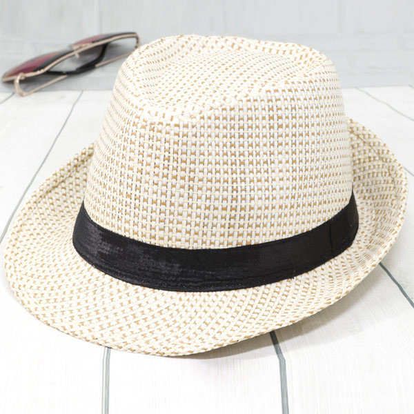 Лятна сламена шапка за мъже