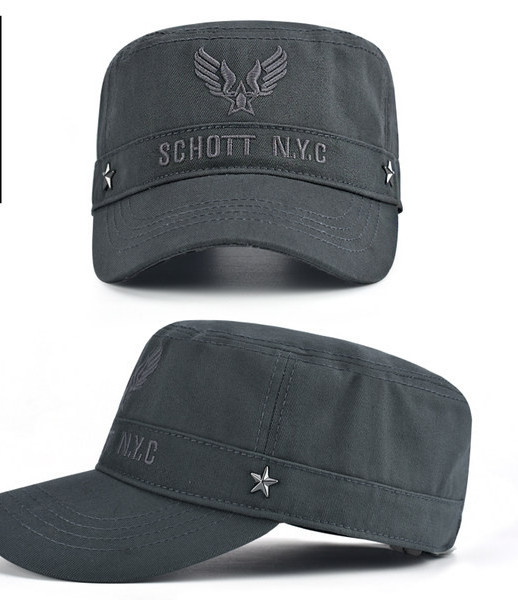 Слънцезащитна мъжка шапка с козирка и бродерия