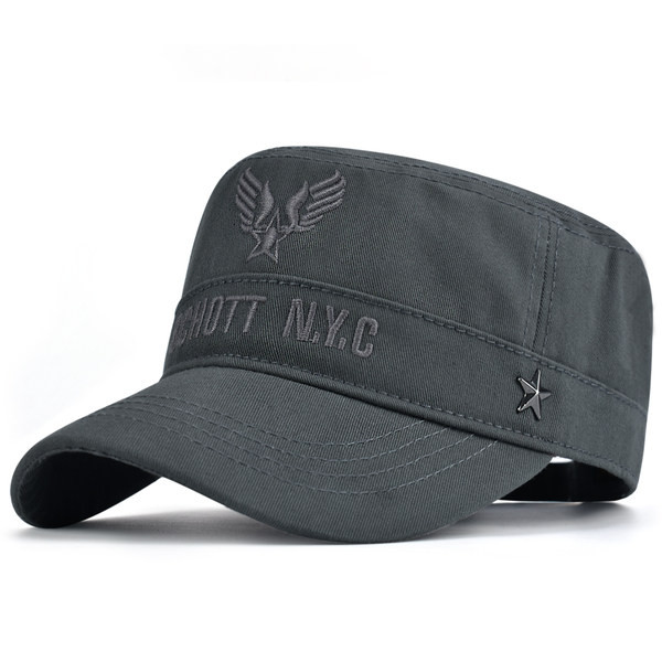 Слънцезащитна мъжка шапка с козирка и бродерия