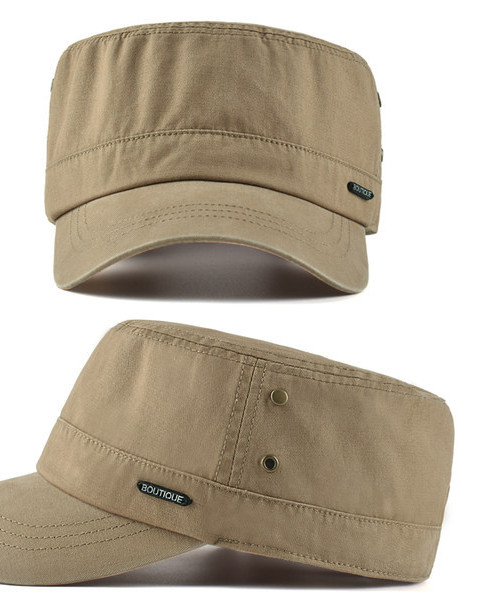 Мъжка памучна шапка с козирка и надпис 