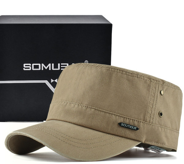 Мъжка памучна шапка с козирка и надпис 