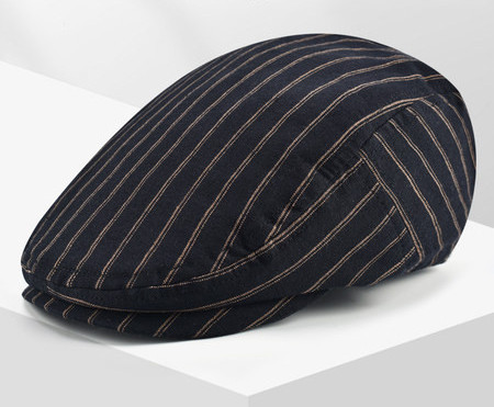 Мъжка ретро шапка - раирана 