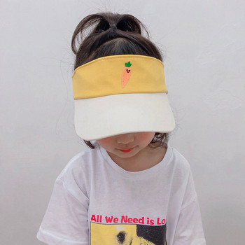 Детска текстилна козирка с цветна апликация