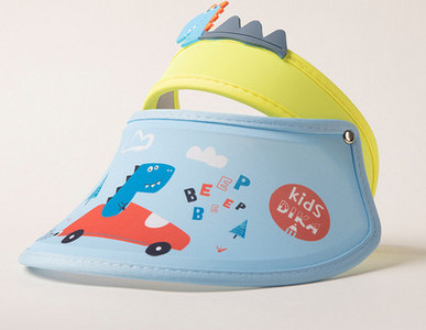 Слънцезащитна детска козирка с цветен десен