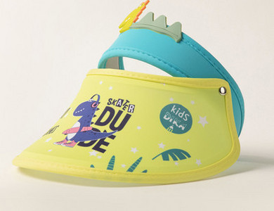 Слънцезащитна детска козирка с цветен десен