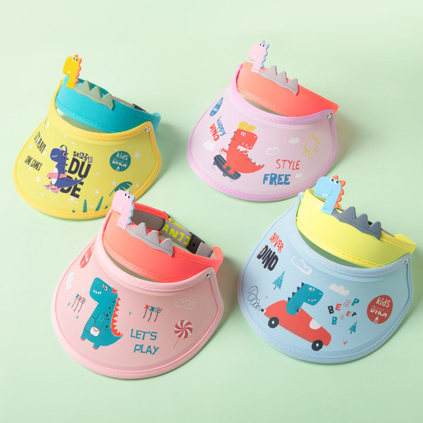 Слънцезащитна детска козирка с цветен десен