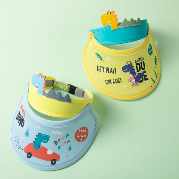 Слънцезащитна детска козирка с цветен десен