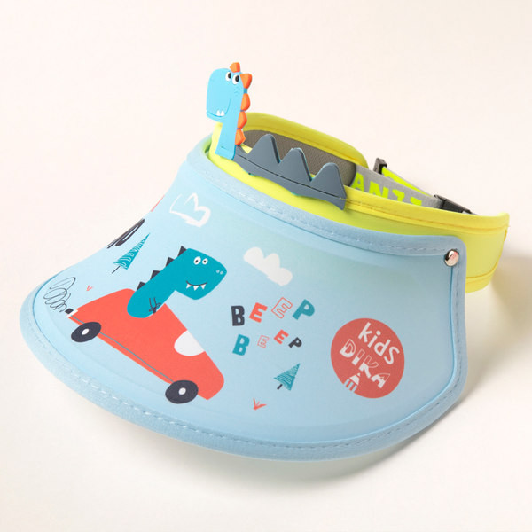 Слънцезащитна детска козирка с цветен десен