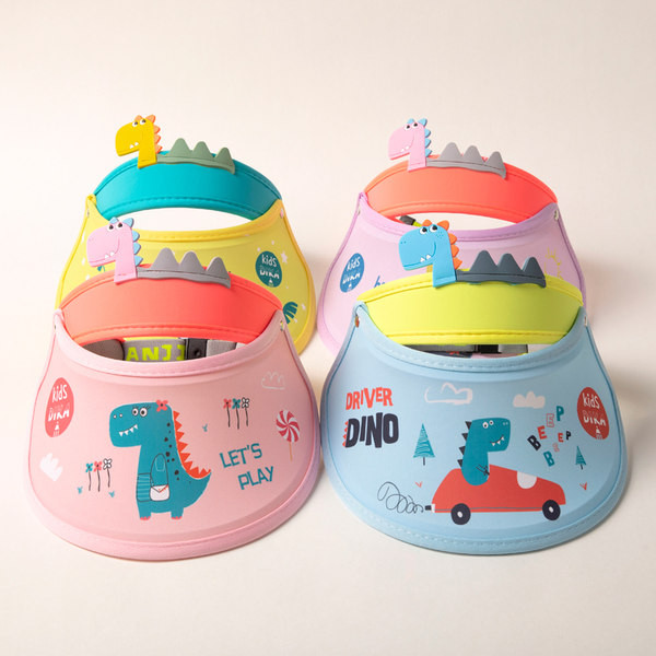 Слънцезащитна детска козирка с цветен десен