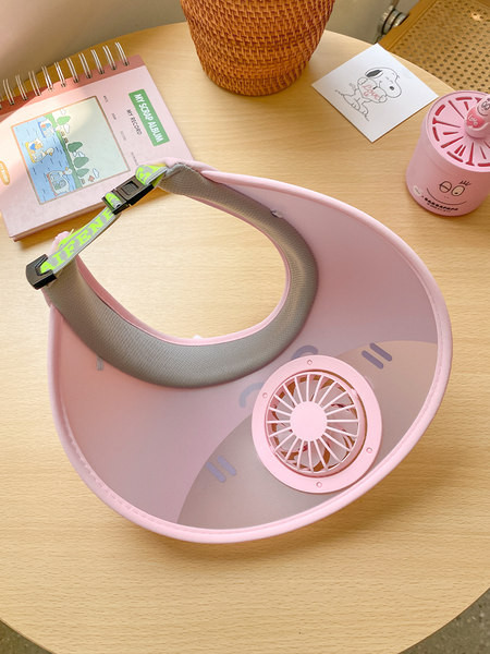 Детска слънцезащитна козирка с вентилатор