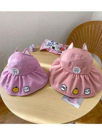Детска  слънцезащитна шапка с уши за момичета и момчета 