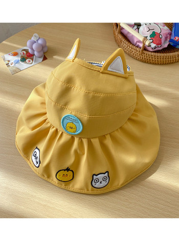Детска  слънцезащитна шапка с уши за момичета и момчета 