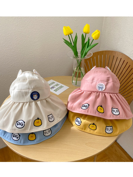 Детска  слънцезащитна шапка с уши за момичета и момчета 