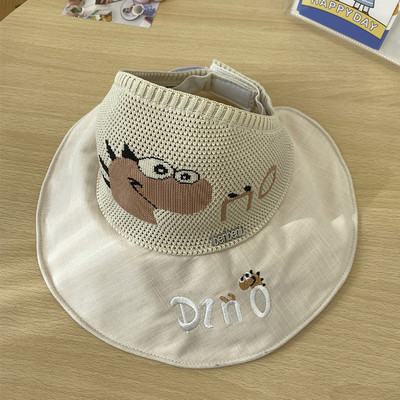 Детска цветна козирка с бродерия