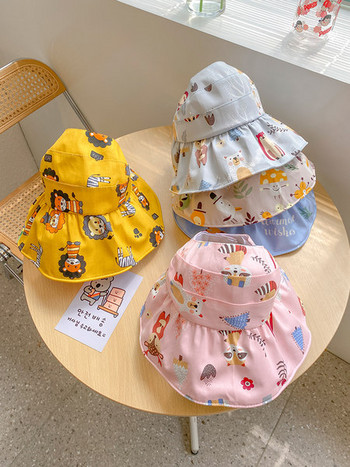 Детска слънцезащитна шапка с периферия за момчета и момичета