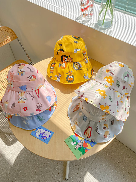 Детска слънцезащитна шапка с периферия за момчета и момичета