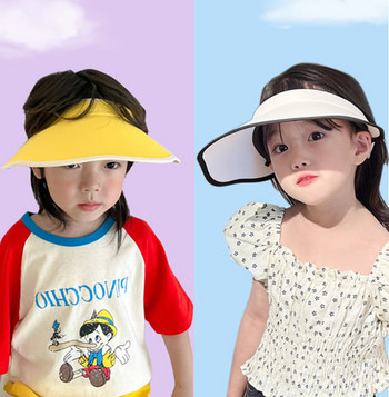 Παιδικό καπέλο - με μεγάλο κυματιστό γείσο