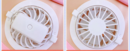 Лятна детска козирка с вграден вентилатор