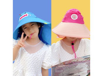 Παιδικό καπέλο ηλίου με φαρδύ γείσο
