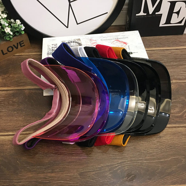 Детска прозрачна козирка за лятото с бродерия