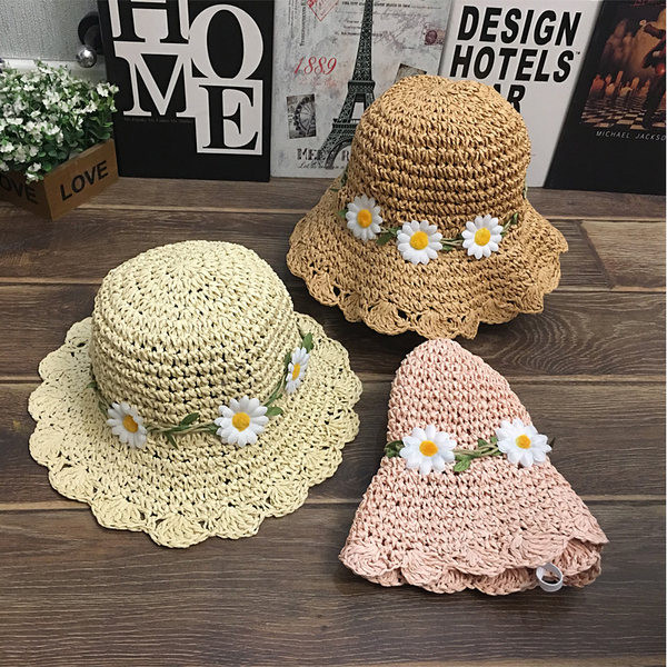 Сламена шапка за момичета 