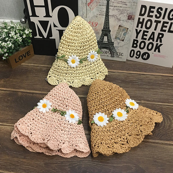 Сламена шапка за момичета 