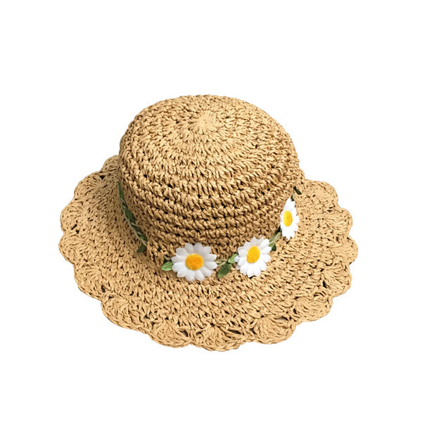 Сламена шапка за момичета 