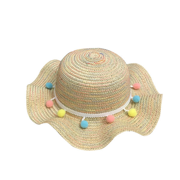 Детска сламена шапка за момичета 