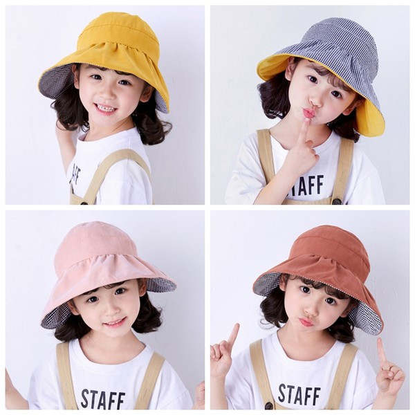 Текстилна лятна шапка за момичета