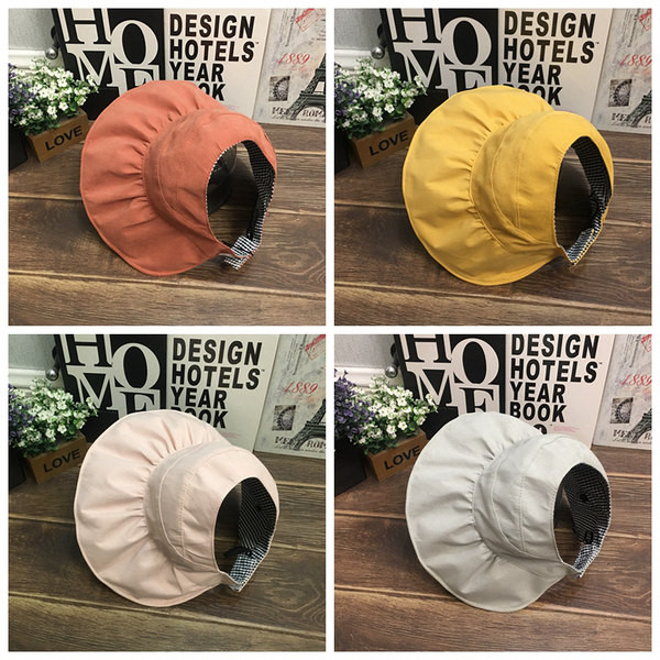 Текстилна лятна шапка за момичета