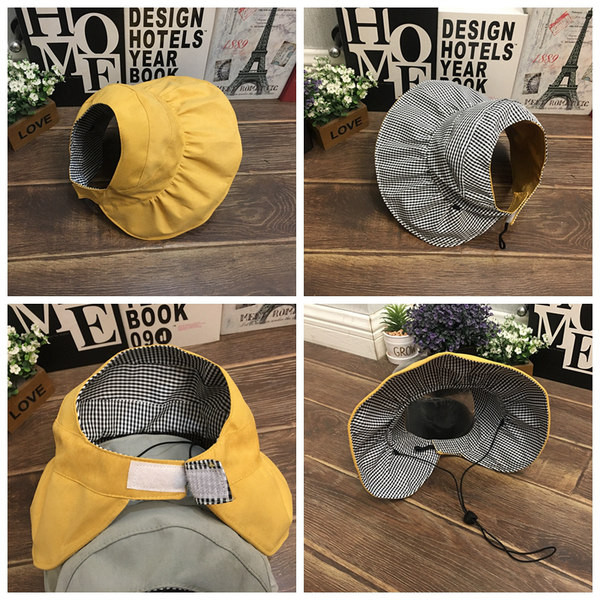 Текстилна лятна шапка за момичета