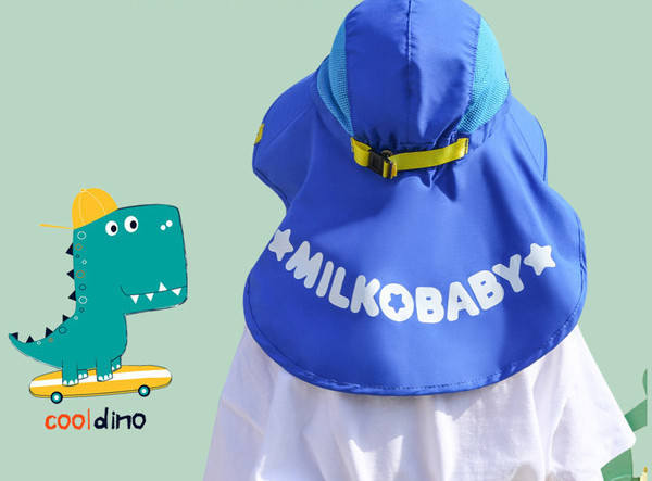 Детска шапка с голяма периферия 