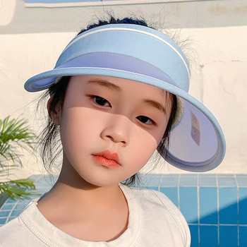 Детска регулируема слънцезащитна шапка с голяма козирка