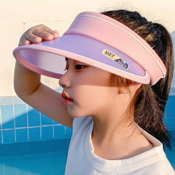 Детска регулируема слънцезащитна шапка с голяма козирка