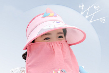 Детска слънцезащитна шапка  с UV защита